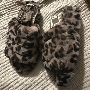 UGG Leopard Printed Slingback Sandals Women’s US 6